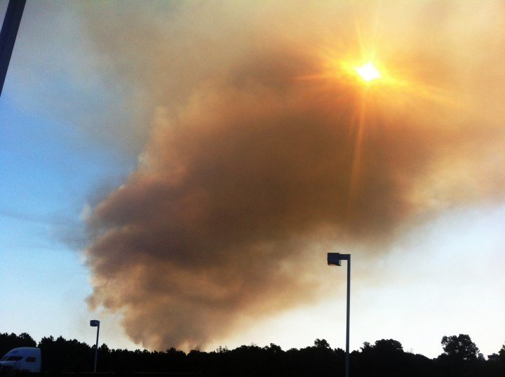 Where There's Smoke Smoke rises over eastern Texarkana